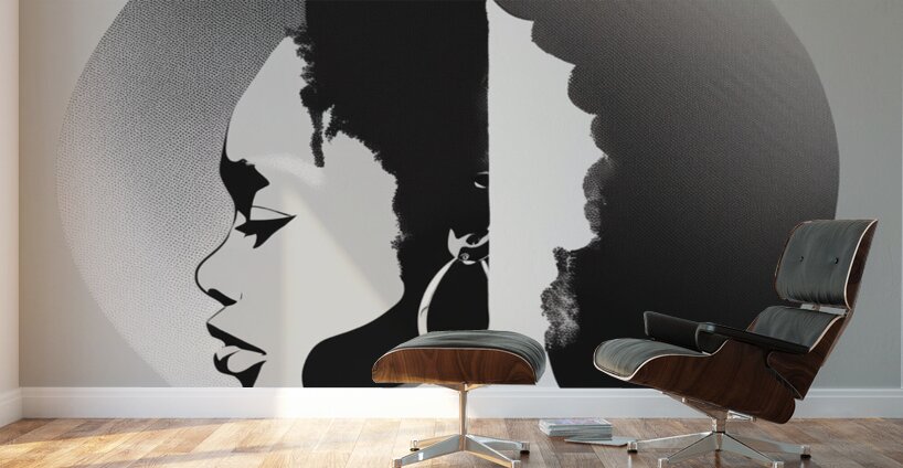 Silhouette of Strength Collection 1 - The Artful Mane 48 Wall Murals