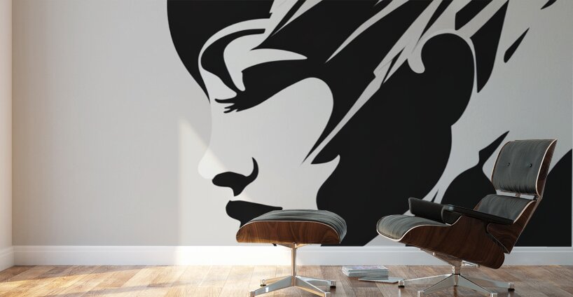 Silhouette of Strength Collection 1 - The Artful Mane 51 Wall Murals