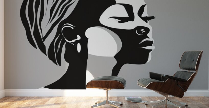 Silhouette of Strength Collection 1 - The Artful Mane 52 Wall Murals