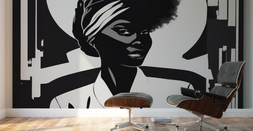 Silhouette of Strength Collection 1 - The Artful Mane 54 Wall Murals