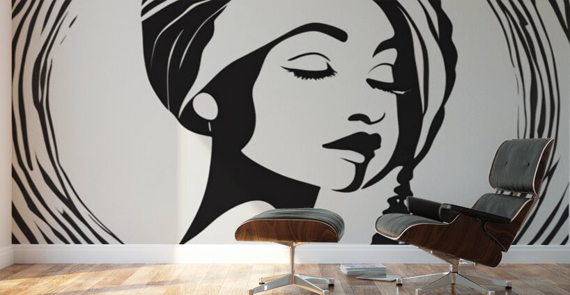 Silhouette of Strength Collection 1 - The Artful Mane 61 Wall Murals