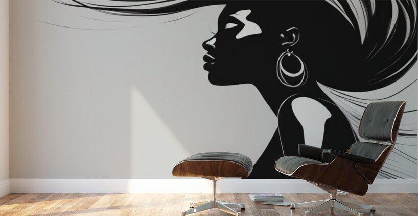 Silhouette of Strength Collection 1 - The Artful Mane 62 Wall Murals