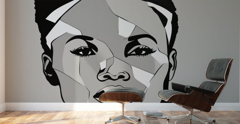 Silhouette of Strength Collection 1 - The Artful Mane 64 Wall Murals