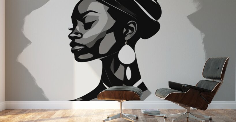 Silhouette of Strength Collection 1 - The Artful Mane 65 Wall Murals