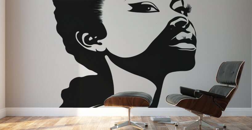 Silhouette of Strength Collection 2 - The Artful Mane 4 Wall Murals