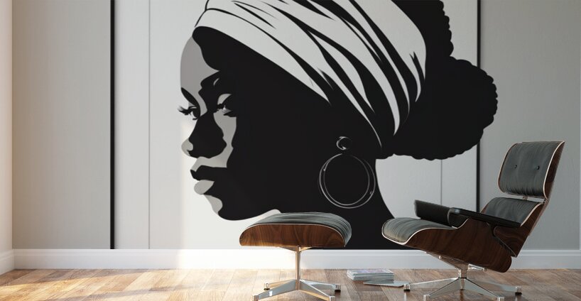 Silhouette of Strength Collection 2 - The Artful Mane 5 Wall Murals