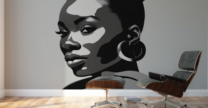 Silhouette of Strength Collection 2 - The Artful Mane 6 Wall Murals