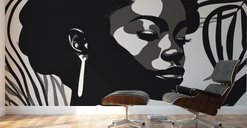 Silhouette of Strength Collection 2 - The Artful Mane 7 Wall Murals