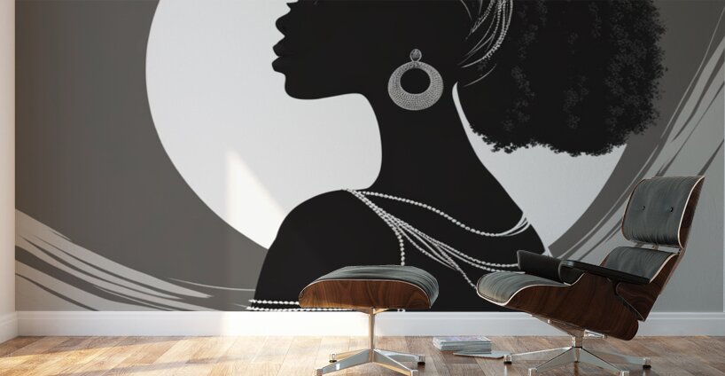 Silhouette of Strength Collection 2 - The Artful Mane 8 Wall Murals