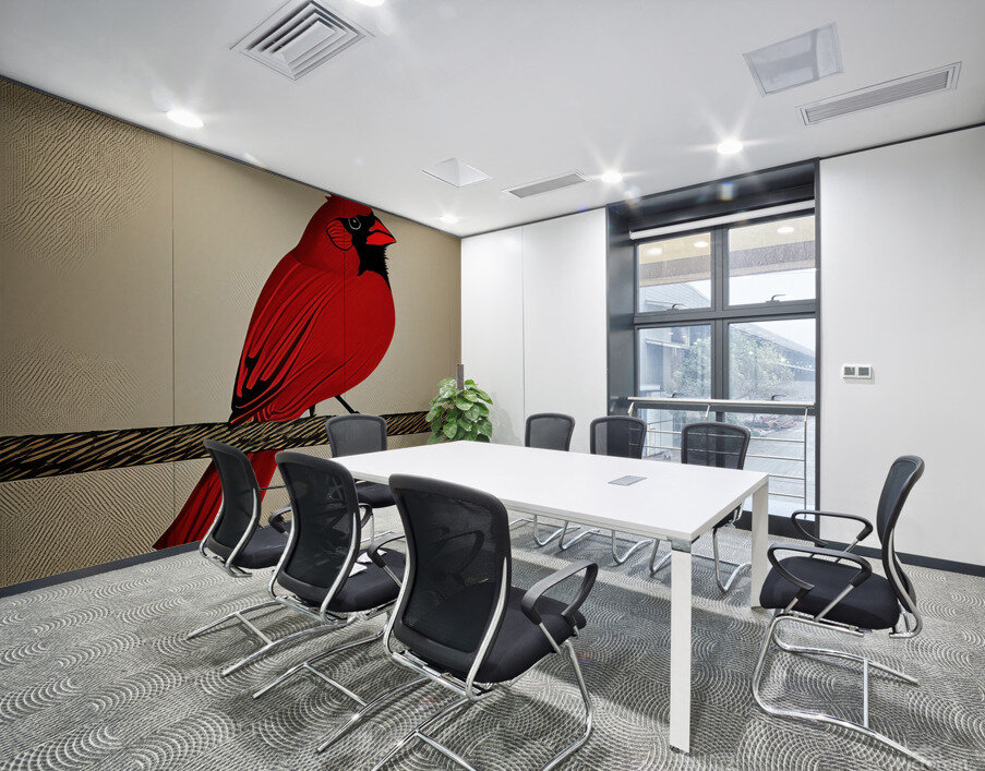 The Observing Cardinal  Wall Printing