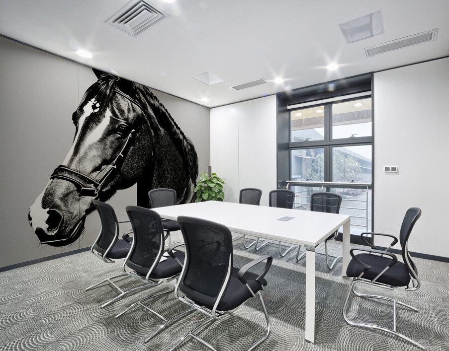 Sinbad. Horse. Line Art. Wall Printing