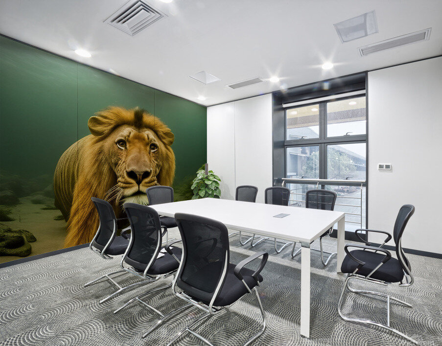Lion. Playtime. Wall Printing