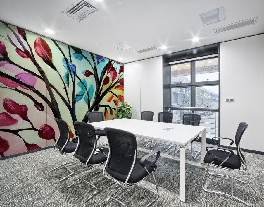 Branched Light. Part 2. Abstract. Wall Printing