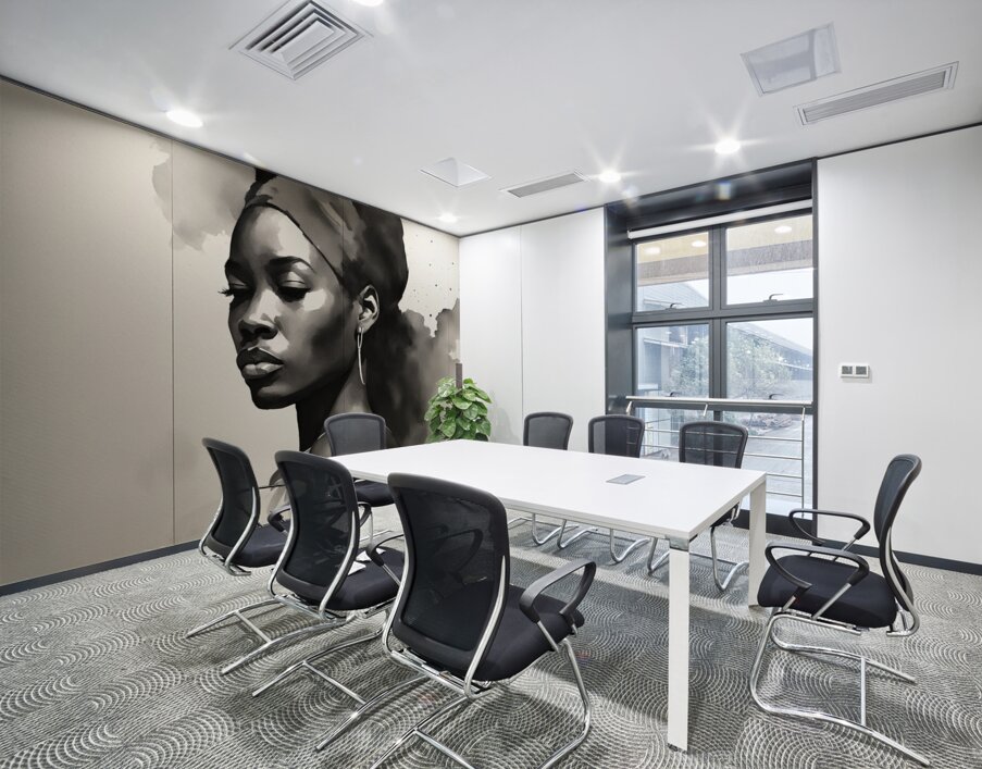 Silhouette of Strength Collection 1 - The Artful Mane 7 Wall Printing