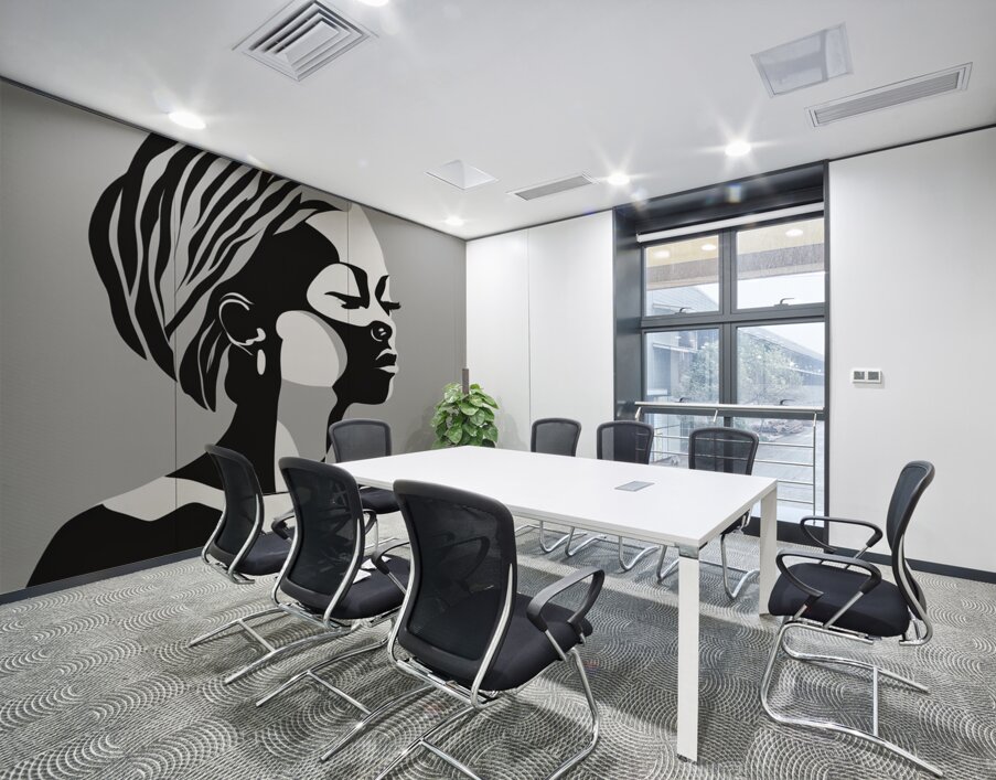 Silhouette of Strength Collection 1 - The Artful Mane 52 Wall Printing