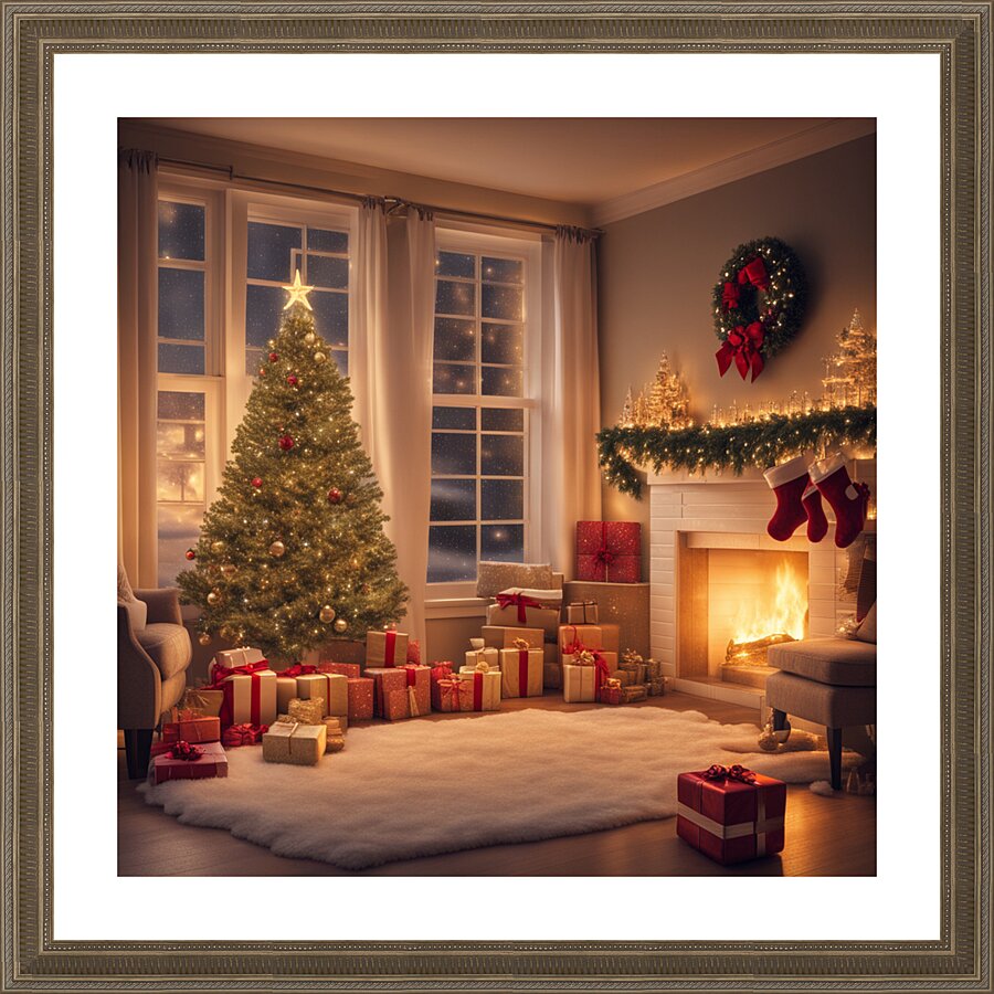 Winter Wonderland & Christmas Celebration 18 Picture Frame print