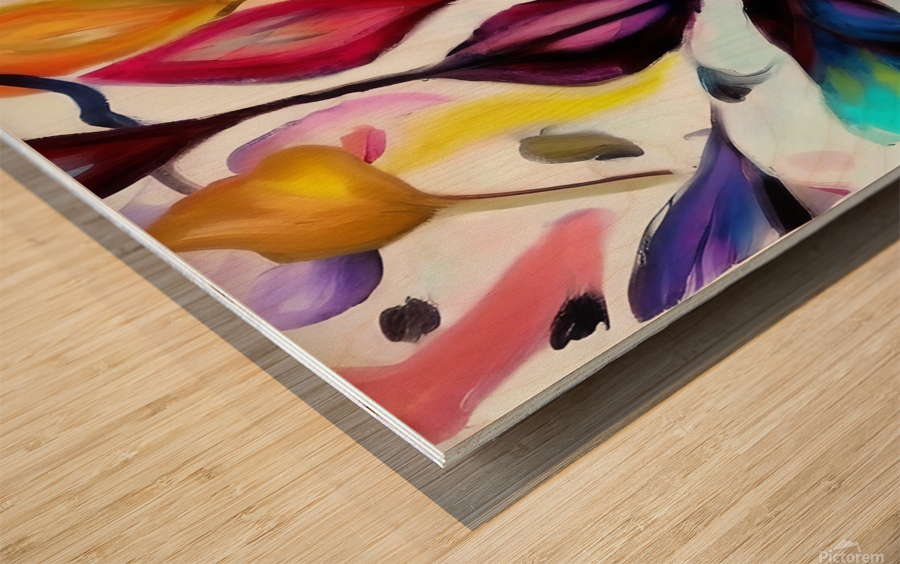 Branching Out. Abstract.  Wood print