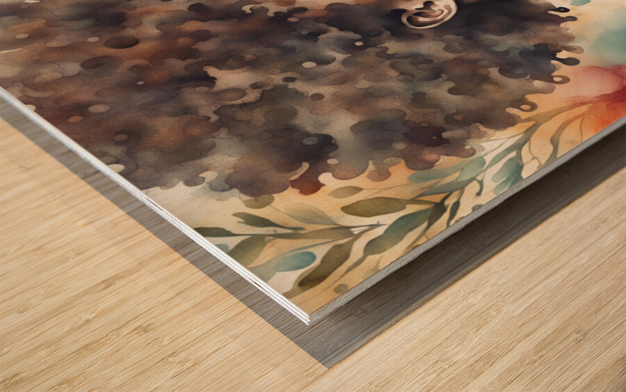 Melanin Magic  53 Wood print