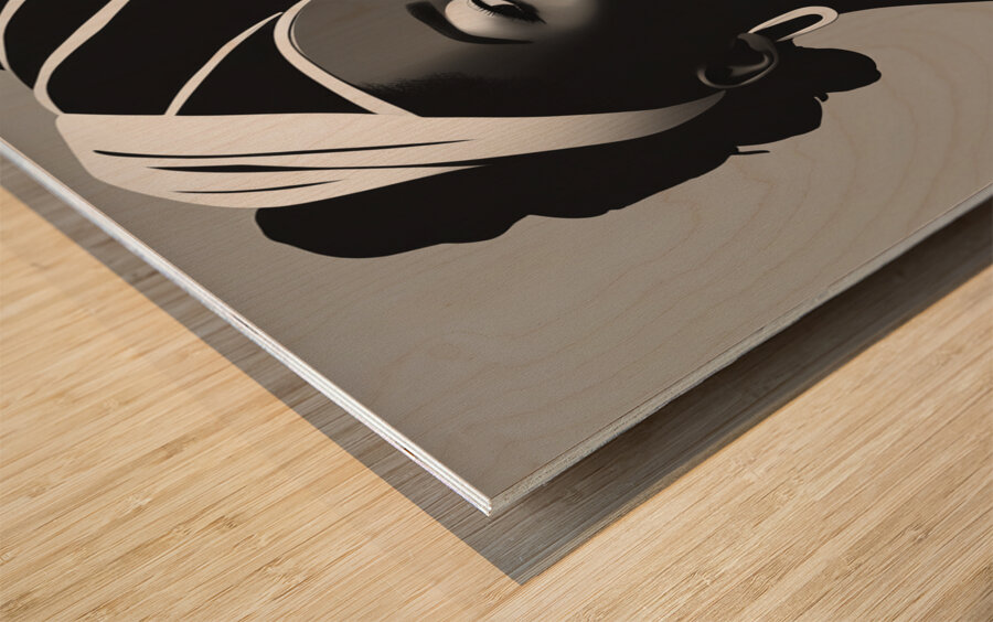 Silhouette of Strength Collection 1 - The Artful Mane 25 Wood print