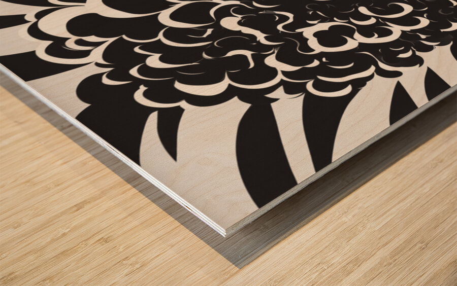 Silhouette of Strength Collection 2 - The Artful Mane 15 Wood print